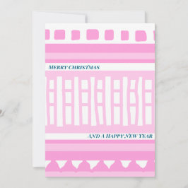 Tarjeta Festiva MAZ Striped Ribbed Knitting Pattern 039 Christmas 