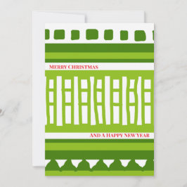 Tarjeta Festiva MAZ Striped Ribbed Knitting Pattern 079 Christmas 