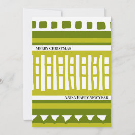 Tarjeta Festiva MAZ Striped Ribbed Knitting Pattern 081 Christmas 