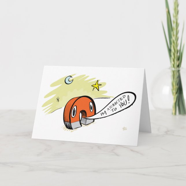 Tarjeta Festiva Me atraen a usted (Anverso)