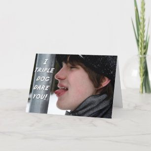 Tarjeta Festiva Me atrevo a verte las cartas