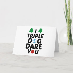 Tarjeta Festiva Me Atrevo Triple Perro