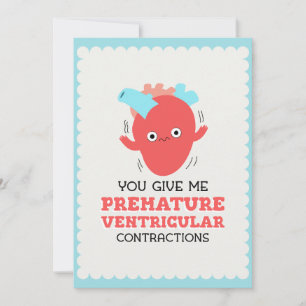Tarjeta Festiva Me Das Contracciones Ventriculares Prematuras