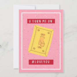 Tarjeta Festiva Me das la vuelta - #loveyou Valentin's