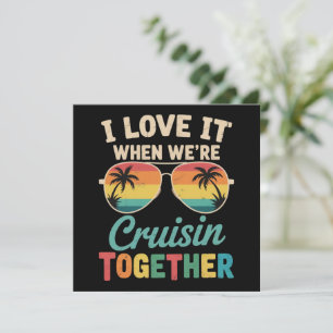 Tarjeta Festiva Me encanta cuando navegamos juntos crucero