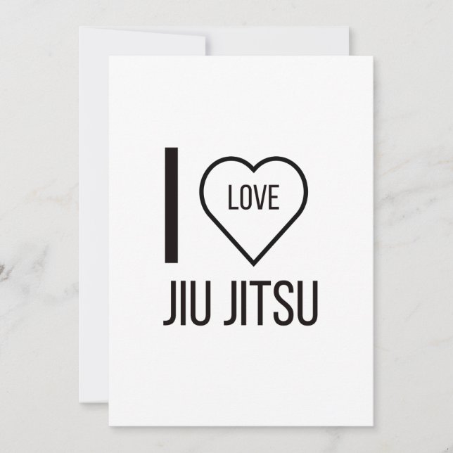 TARJETA FESTIVA ME ENCANTA JIU JITSU (Anverso)