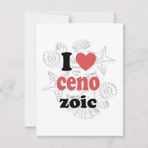 Tarjeta Festiva Me encanta la cita graciosa del Cenozoico para los
