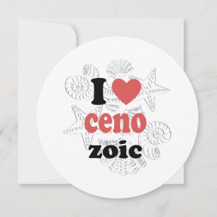 Tarjeta Festiva Me encanta la cita graciosa del Cenozoico para los