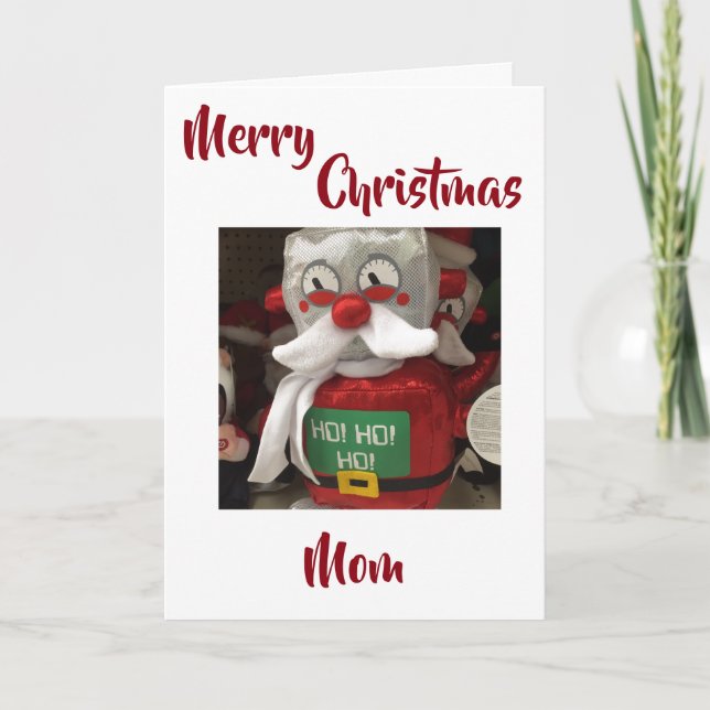 TARJETA FESTIVA **ME ENCANTA MI MADRE FAVORITA** EN NAVIDADES (Anverso)