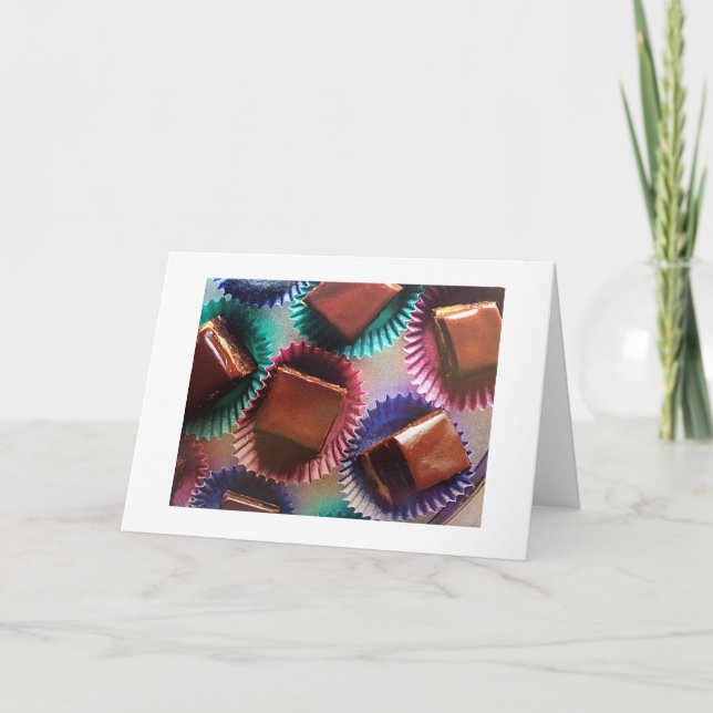 TARJETA FESTIVA ME ENCANTA "TI" MÁS QUE CHOCOLATE (Anverso)
