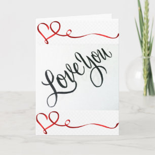 TARJETA FESTIVA **ME ENCONTRAMOS BAJO MISTLETOE Y VEO CUÁNTO TE AM