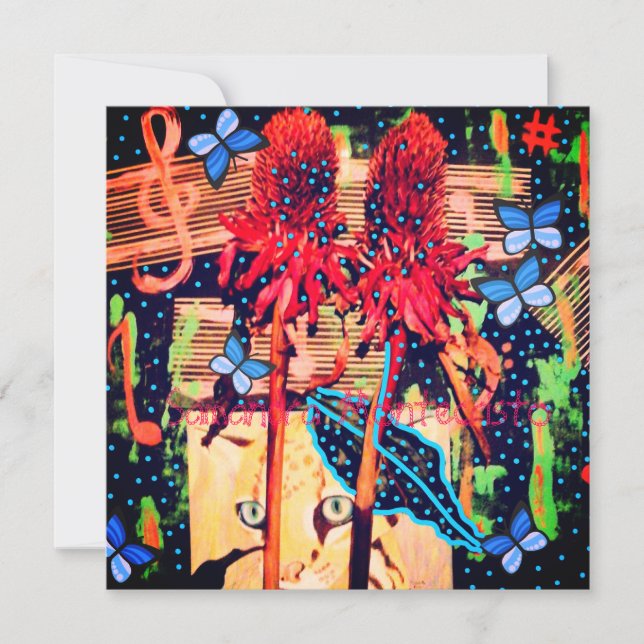 Tarjeta Festiva ¿Me estás espiando? (Anverso)