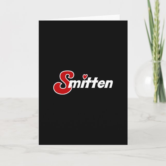 Tarjeta Festiva Me golpean violentamente - regalo del día de San (Anverso)