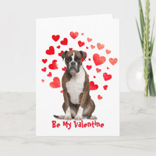 Tarjeta Festiva Me Gusta Amarte Boxer Dog Valentine