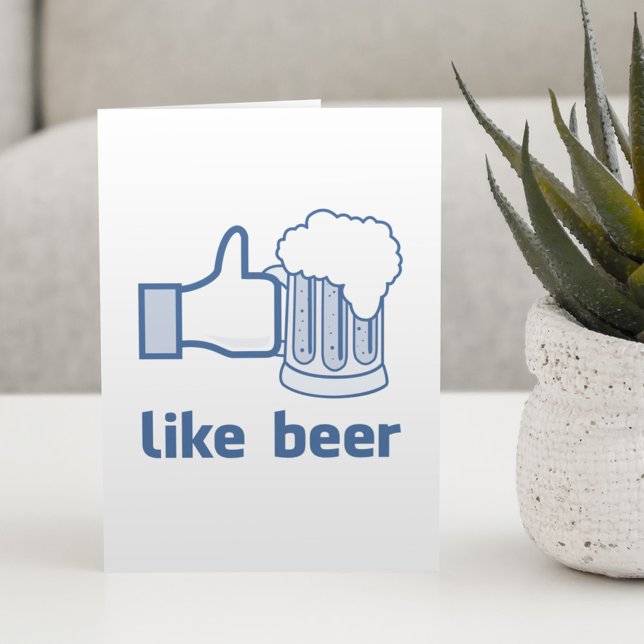 Tarjeta Festiva Me gusta la cerveza (Subido por el creador)