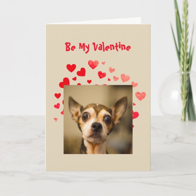 Tarjeta Festiva Me Gusta Que Te Amas El Perro Chihuahua Valentine (Anverso)