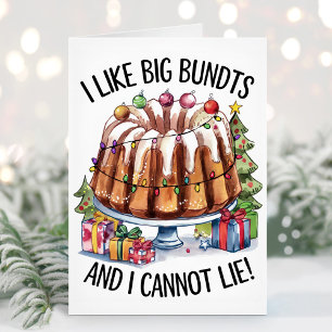 Tarjeta Festiva Me gustan las Bundts grandes No puedo mentir Tarje