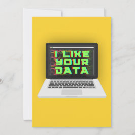 TARJETA FESTIVA ME GUSTAN TUS DATOS