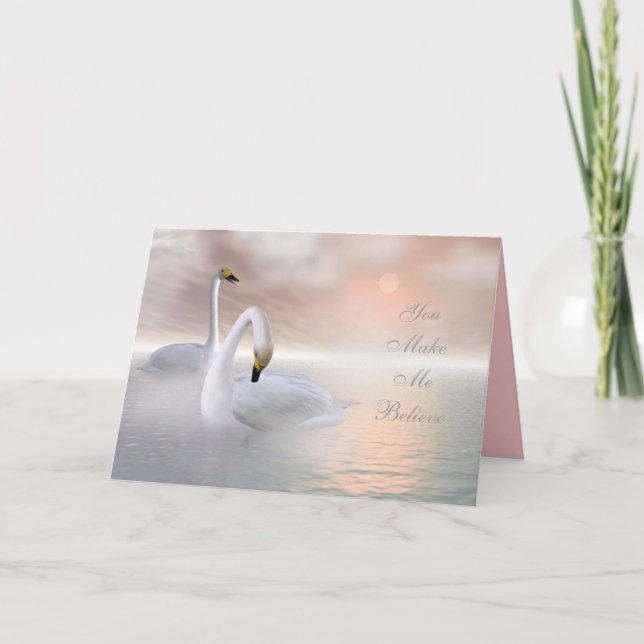 Tarjeta Festiva Me haces creer, Valentine (Anverso)