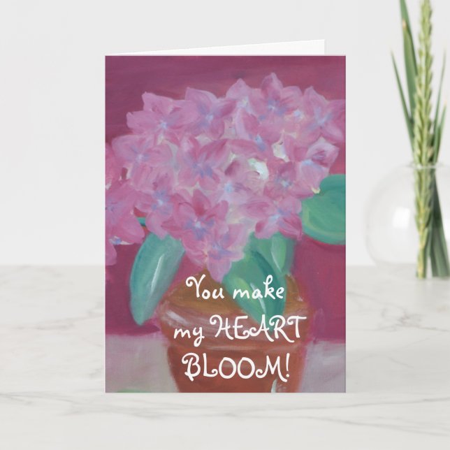 Tarjeta Festiva ¡Me haces el corazón! (Anverso)
