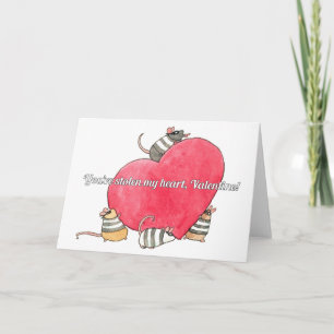 Tarjeta Festiva ¡Me has robado el corazón, San Valentín!