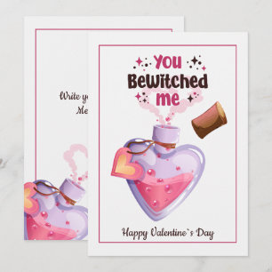 Tarjeta Festiva Me hechizaste Poción de Amor Romántico Gráfico