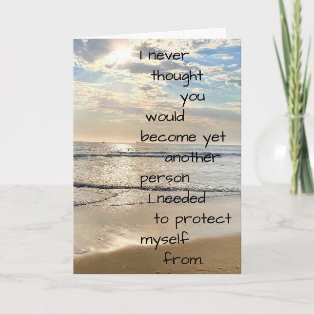 Tarjeta Festiva Me lastimas (Anverso)