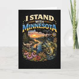 Tarjeta Festiva Me mantengo con Minnesota