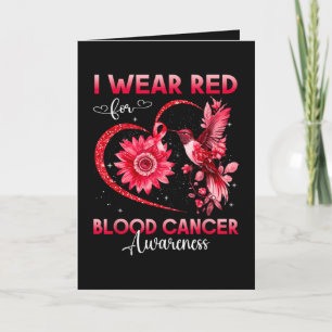 Tarjeta Festiva Me pongo rojo por la concienciación del cáncer de