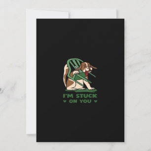 Tarjeta Festiva Me Quedo Atascado En Ti Divertido Diseño De San Va