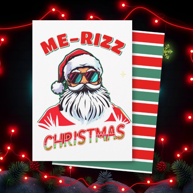 Tarjeta Festiva Me-Rizz Christmas gen Alpha meme humor Christmas  (Subido por el creador)