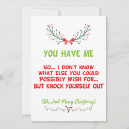 Tarjeta Festiva Me Tienen Navidades Divertidos