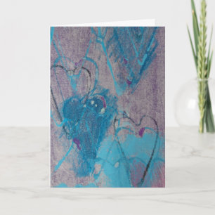 Tarjeta Festiva Medios mixtos del corazón, San Valentín