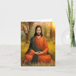 Tarjeta Festiva Meditación del Jesucristo