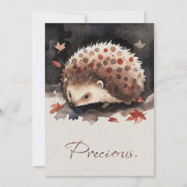 Tarjeta Festiva Mein kleiner Igel-Freund „Zwergerl“ Grußkarte