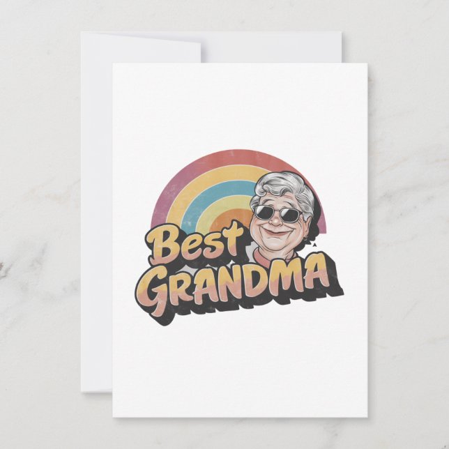 Tarjeta Festiva mejor abuela (Anverso)