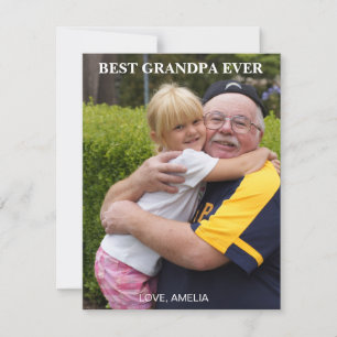 TARJETA FESTIVA MEJOR ABUELO DE TODOS LOS TIEMPOS FOTO