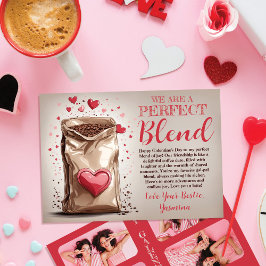 Tarjeta Festiva Mejor Amiga Combinación Perfecta 4 Fotos Día de Ga