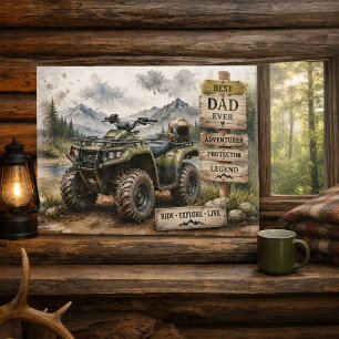 Tarjeta Festiva Mejor arte de aventura para papá