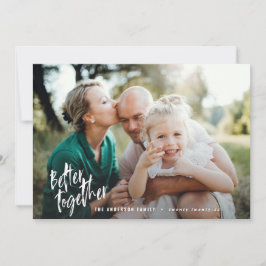 Tarjeta Festiva mejor combinación de fotografía de escritura mínim