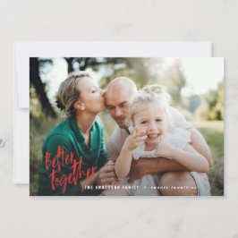Tarjeta Festiva mejor combinación de fotografía de escritura mínim