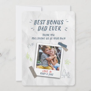 Tarjeta Festiva Mejor Día de los Padres de Bono de Papá Noel Foto