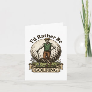 Tarjeta Festiva Mejor estaría jugando golf