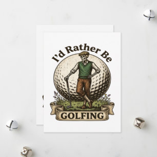 Tarjeta Festiva Mejor estaría jugando golf