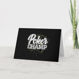 Tarjeta Festiva Mejor juego de cartas de póker del jugador