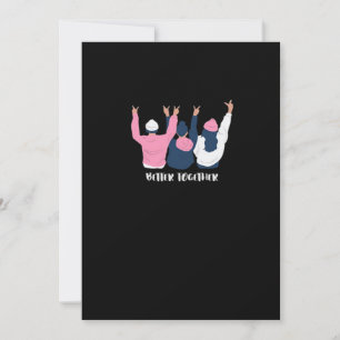 Tarjeta Festiva Mejor Juntos Amigos Estilo de Cita Positiva