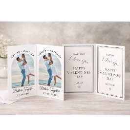 Tarjeta Festiva Mejor Juntos Foto del Día de San Valentín