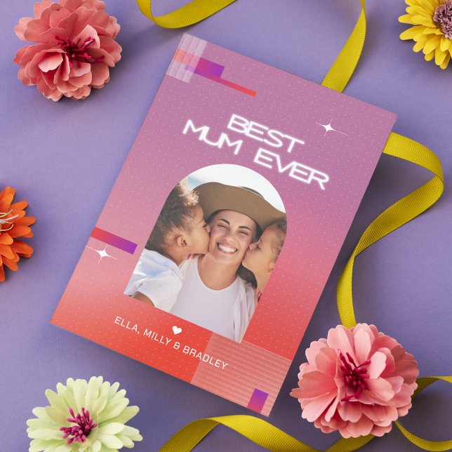 Tarjeta Festiva Mejor MAMÁ celestial del día de la madre (Subido por el creador)