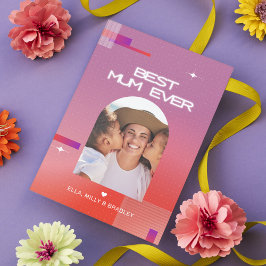 Tarjeta Festiva Mejor MAMÁ celestial del día de la madre