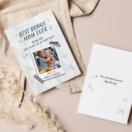 Tarjeta Festiva Mejor Mamá de Regalo Día de las Madres Madrastra F